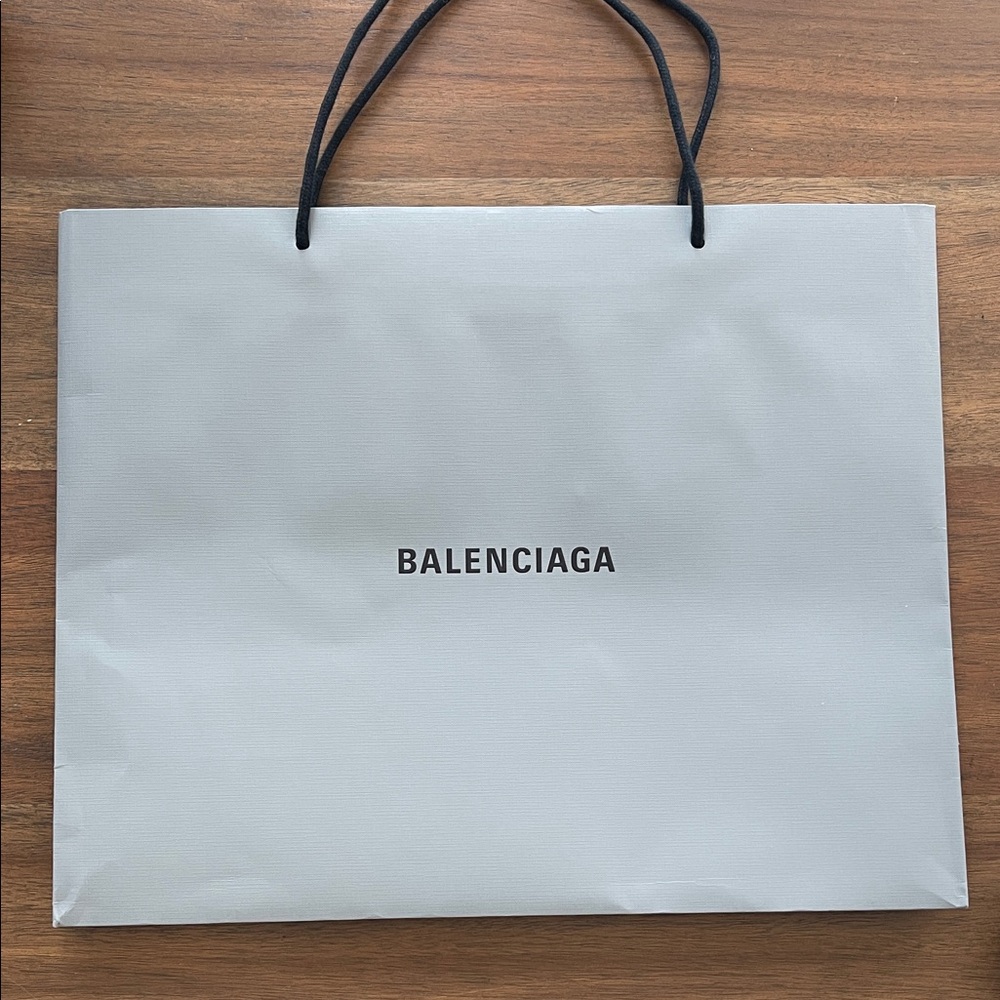 BALENCIAGA Light Gray Shopping Bag
